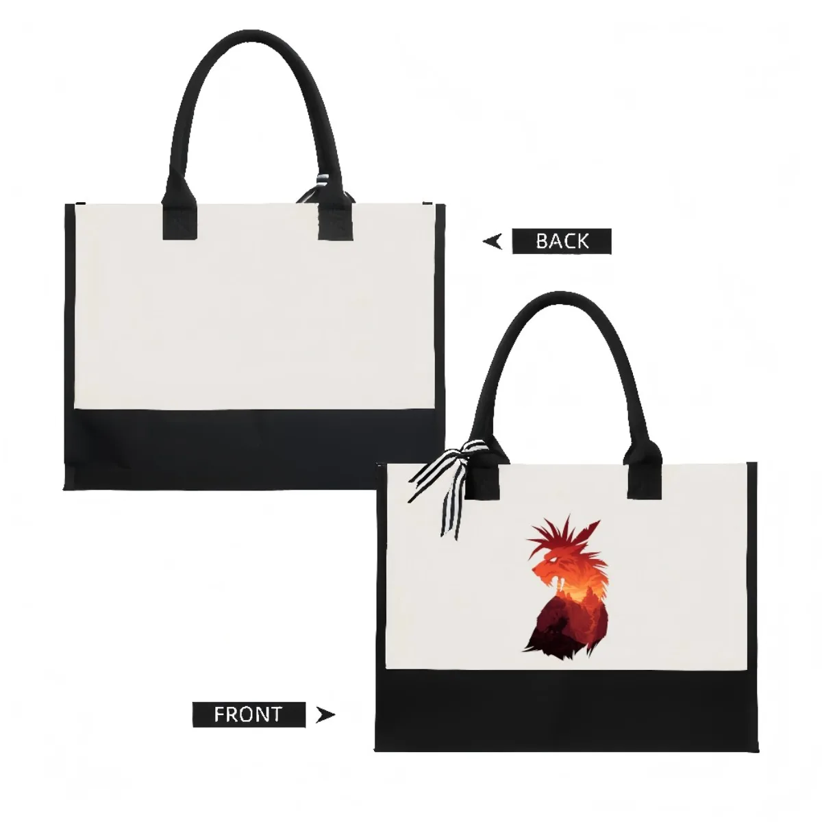 DanBam Itaewon 2026 وصول جديد موضة عملية واسعة قابلة لإعادة الاستخدام حمل حقيبة نمط طباعة 2 لهجة الثقيلة حقيبة كتف كبيرة