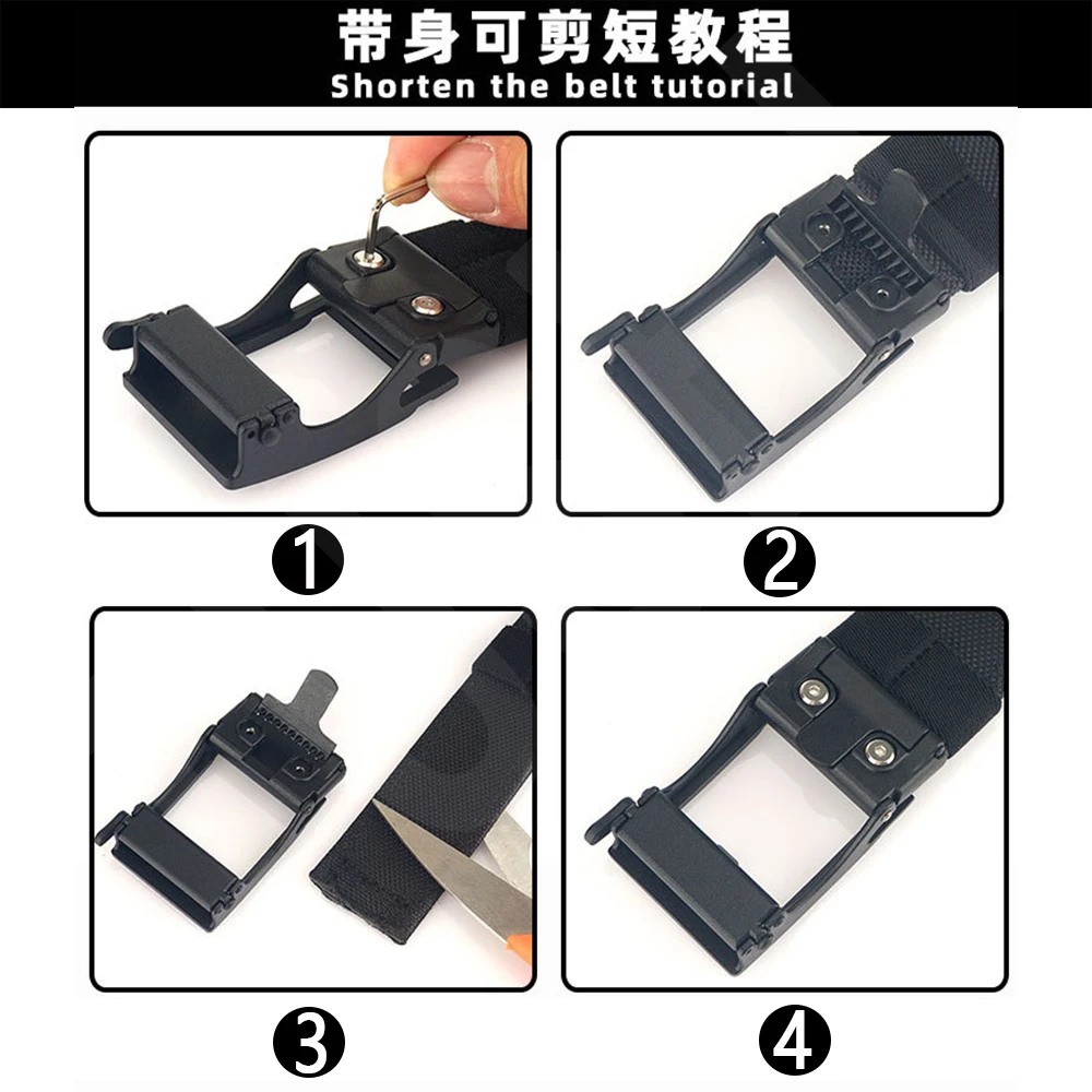 TUSHI Armee Taktische Gürtel Quick Release Military Airsoft Training Molle Gürtel Outdoor Schießen Wandern Jagd Sport Gürtel – Detail 16