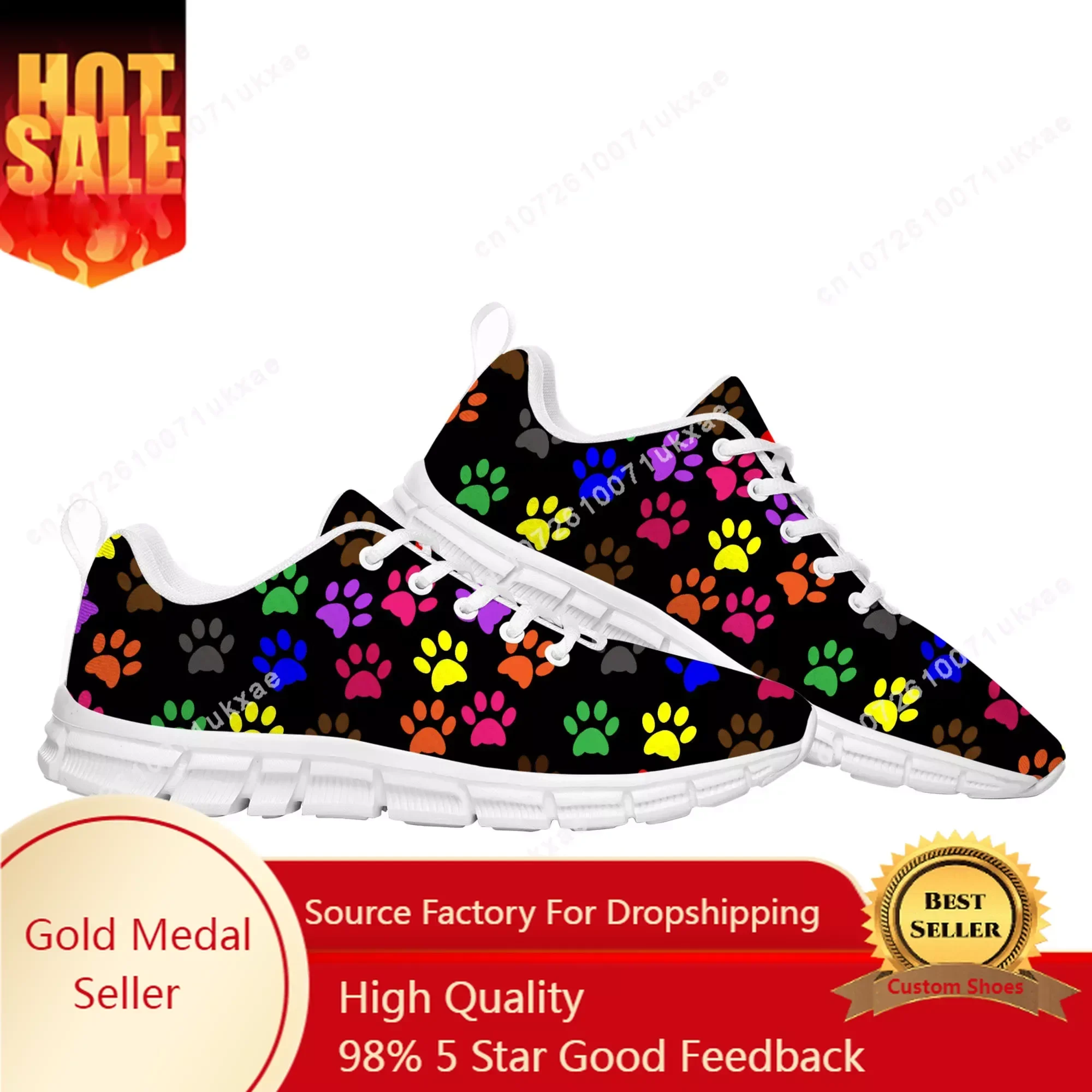 

Animal Paw Print Petpaw Pet Dog Cat Sports Shoes Mens Womens Sneakers Parent Sneaker Customize Shoe