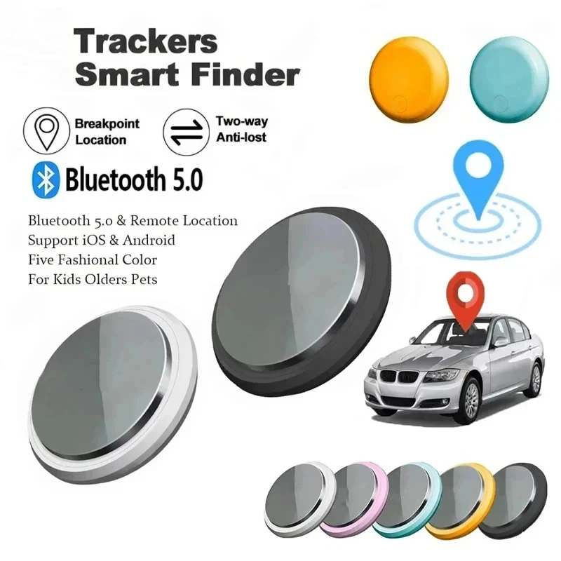 New GPS Tracker Smart Car Anti-Lost Reminder Device Elderly Children Pet Bag Wallet Bluetooth Locator For Apple Android