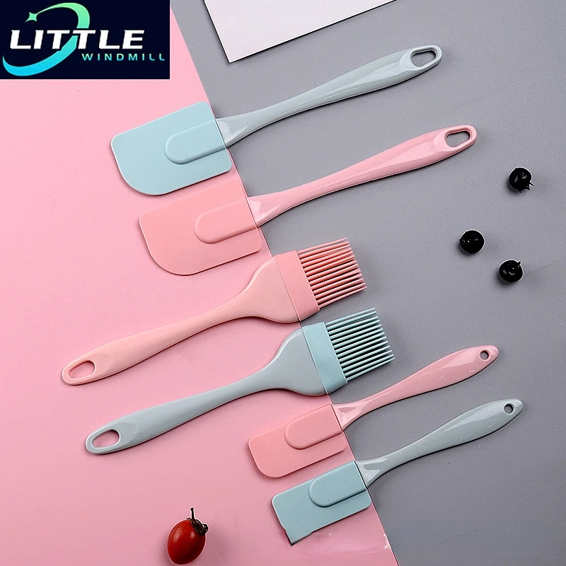 

3PCS/Set Silicone Oil Brush, Scraper, Cake Spatula, 3-piece Set, Kitchen Baking Appliance, Appliance