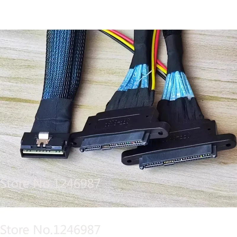 HDD Cable for LP Slim SAS SFF-8654 8i NVMe U.2 SFF-8639 U2 SSD Data Cable