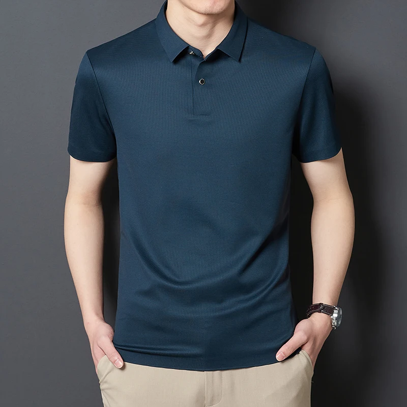 5XL 4XL Men's Shirts Long Sleeve Polo & Short Sleeve Polo Shirt Man High Quality Men Business Casual Easy Care Luxury Soft Cozy