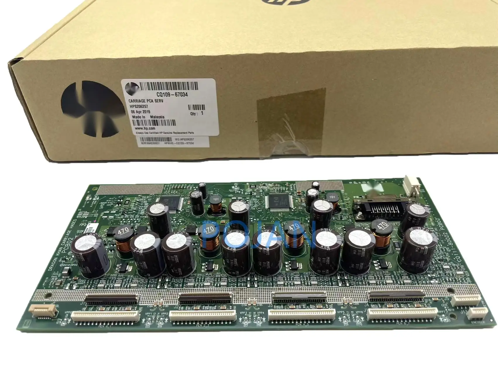 Imagem -05 - Nova Placa de Transporte Pca Cq11180002 Cq10967034 Designjet T7100 T7200 Z6200 Z6800 ps Látex 310 320 330 Peças Plotter Pojan