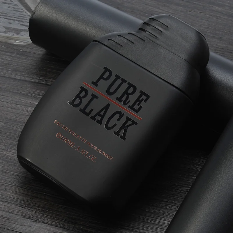 Pure Black Men's Perfume Lasting Fragrance Earth Cologne Refreshing Gentleman Light Perfume Woody Ocean Fragrance Charm 100ml