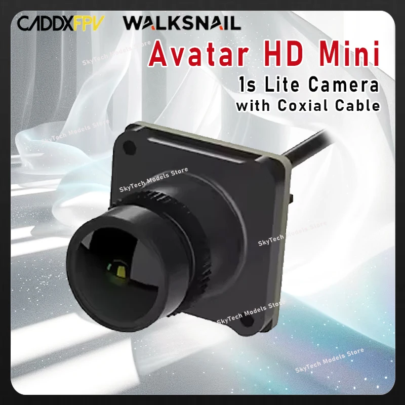 CADDX Walksnail Avatar HD Mini 1s Lite Camera - 2.1mm Lens 170°FOV 1080P/60fps 1.8g 3.1-13V FPV Camera with 32GB DVR