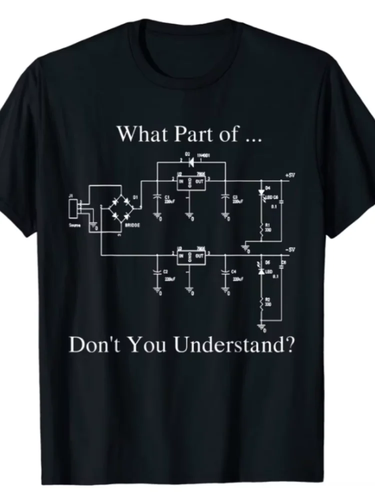 Camiseta de ingeniero eléctrico para hombre, camisa divertida de sarcasmo de Ingeniería, de algodón, 16888