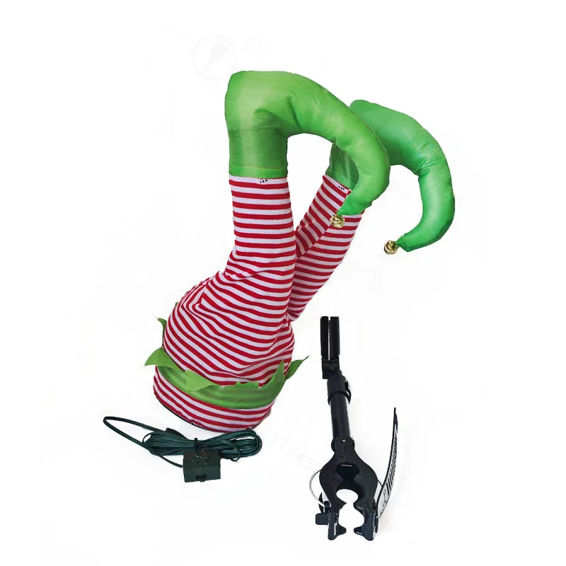 Electric Swing Grinch Leg Ornament, Creative Xmas Tree Hanging Decor, Animated Shaking Leg Christmas Home Party Pendant