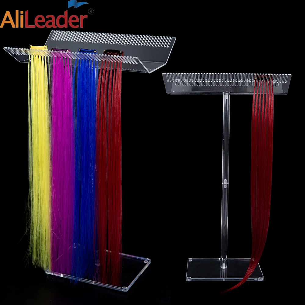 2 Styles Keratin Hair Extensions Stand Professional Salon Wigs Display Rack Stand Multi Function Hairstyles Making Accessories