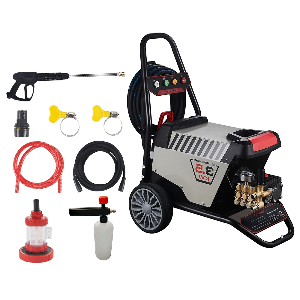

New 3500W 17MPa Portable Car Wash Machine Commercial Household High Pressure Electric Vehicle Washer 220V Cold Water Cleaning