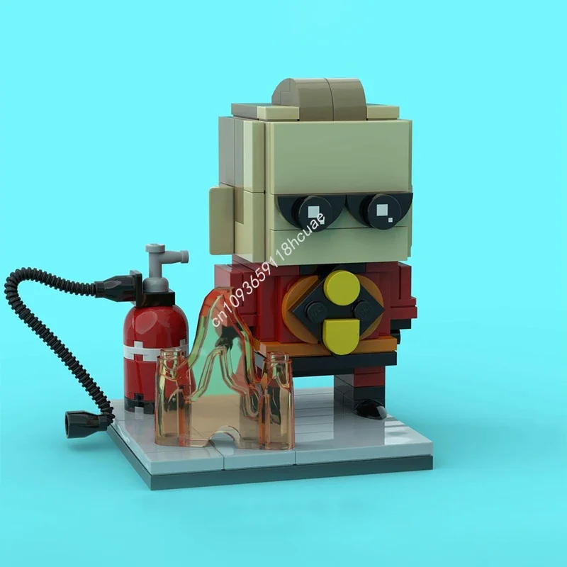 120pcs MOC Mr Incredible Incredibles Brickheadz Model Bouwstenen Modulaire Architectuur Baksteen Speelgoed Verjaardag Kerstcadeaus