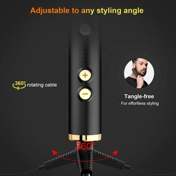 Hair Straightening Brush Hot Heated Comb Men Beard Multifunctional Straightener Ceramic Comb Quick Hair Styler 8