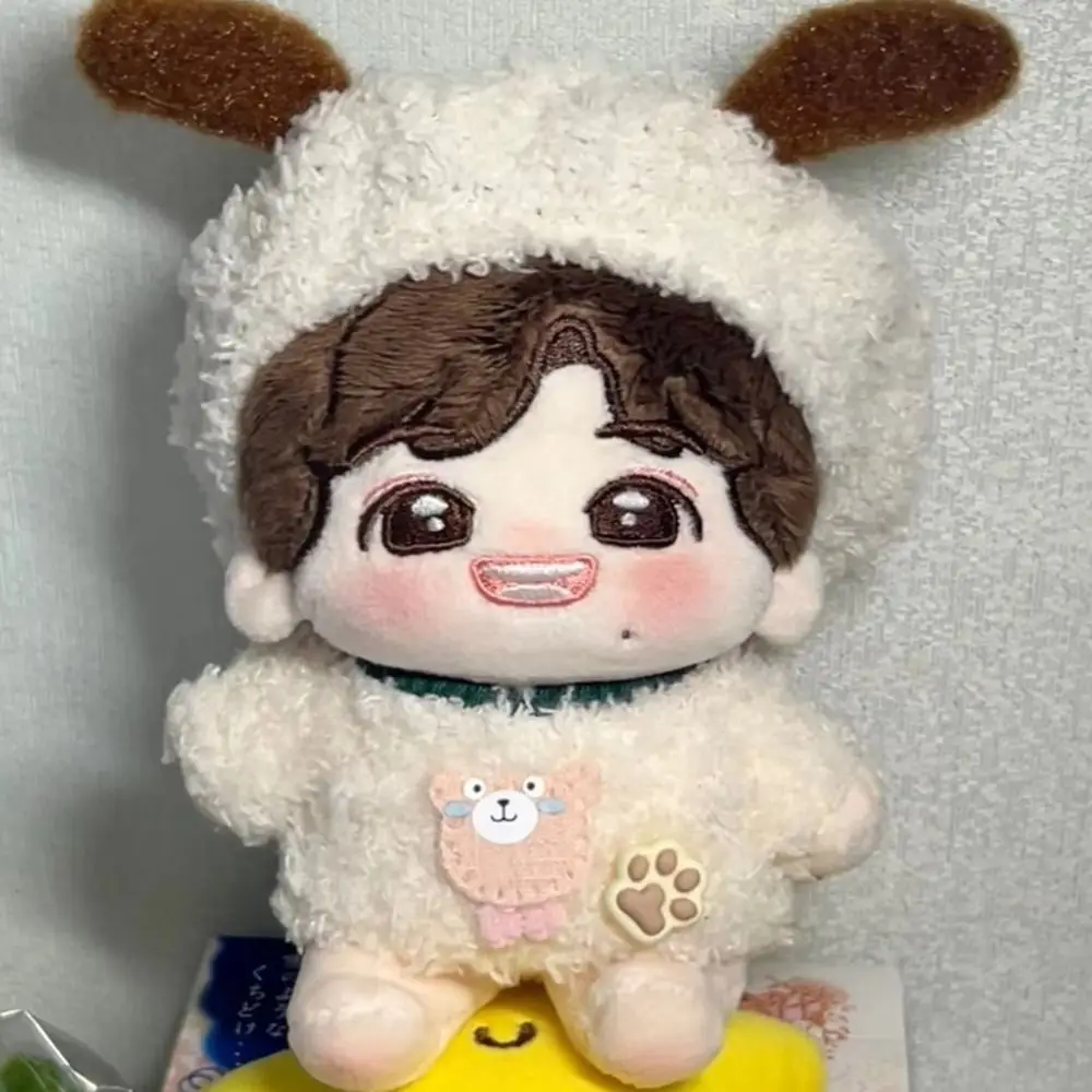 Gorro de oso para cachorro, ropa de algodón de 10cm, pantalón, camiseta, traje, traje, traje, ropa de animales Kawaii de dibujos animados, regalo para niñas