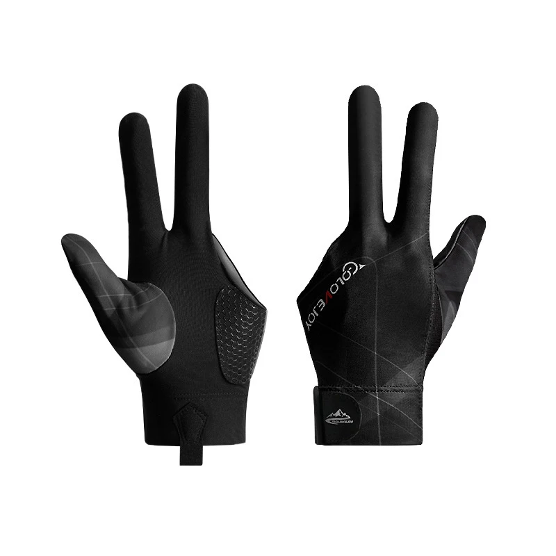 Anti Slip Snooker Three Finger Gloves Left And Right Hand Billiard Half Finger Gloves Snooker Pool Accessories 1 Pair