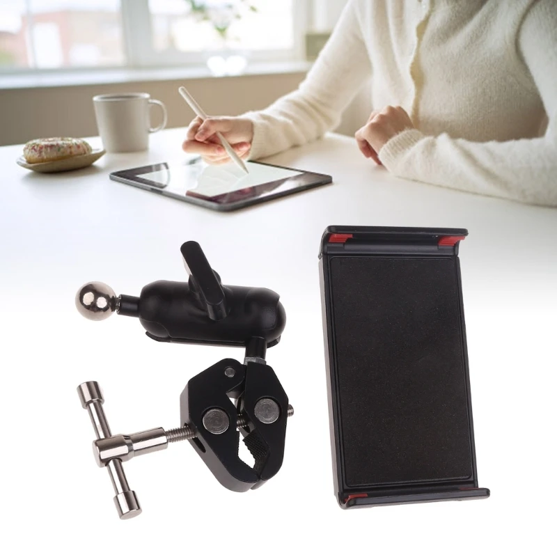 Cellphone Stand Tablet Holder Clamp Mount Phone Holder for 5-11