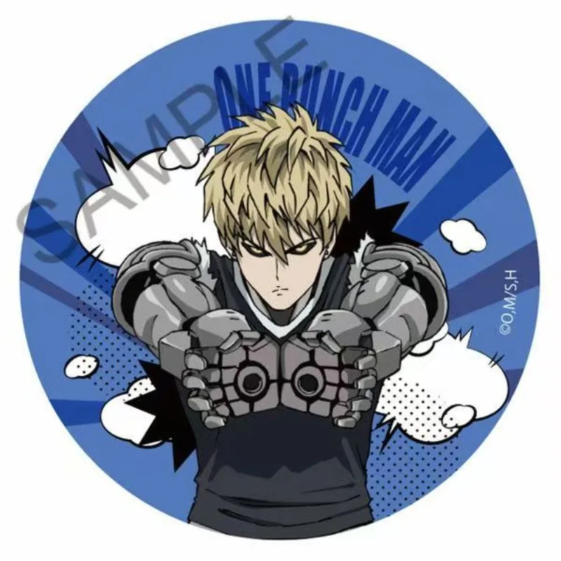 One-Punch Man Garou Saitama Genos BLAST Tatsumaki Emblema Criativo de alta qualidade Anime Cartoon Print Estudante Acessório Broche Presente