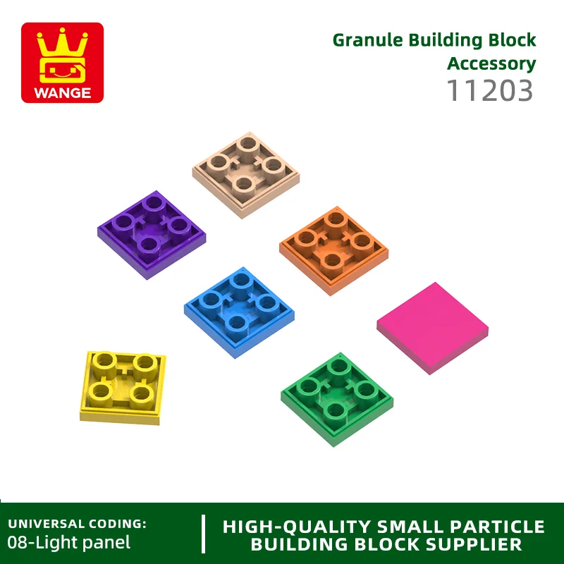 

Wange165шт/лот 11203 2x2, строительные блоки с обратной световой панелью Moc, строительные блоки, совместимы с кирпичами, детские игрушки, подарочная коробка