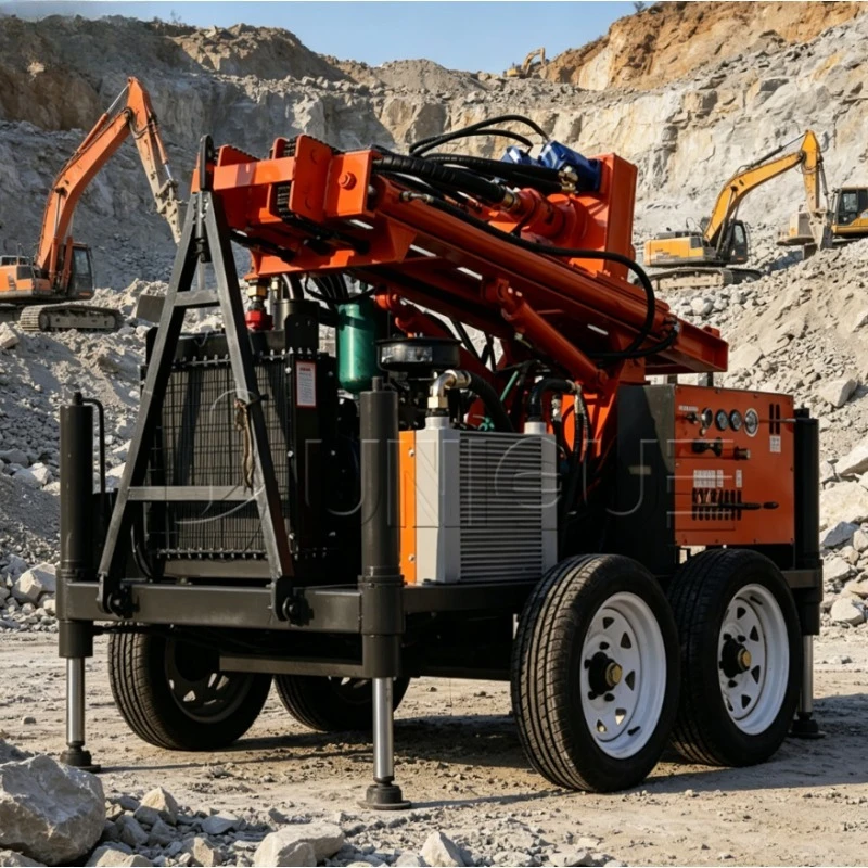 Customized Mini Water Well Drill Rig 150m New Factory Wheel Hydraulic Water Well Drilling Machine for Deep Borehole Water Well