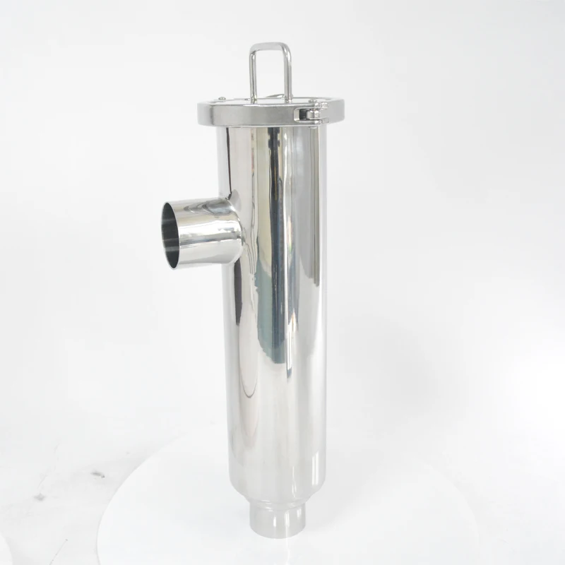 Food Grade Sitainless Steel SS304 SS316L Tri Clamp Sanitary Duplex Filter With Pressure Gauge