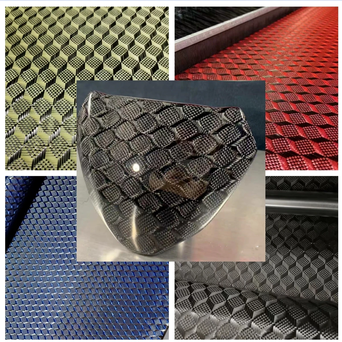 

3K 240gsm 2x2 3D three-dimensional space pattern cloth Real Carbon Fiber Cloth Carbon Fabric 40" / 100cm width，roll up