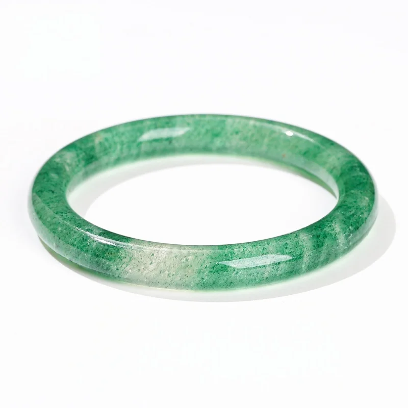 

Real Crystal Bangle Bracelet Fashion Strawberry Quartz Designer Natural Jewelry Carved Gemstone Vintage Accessories Amulet