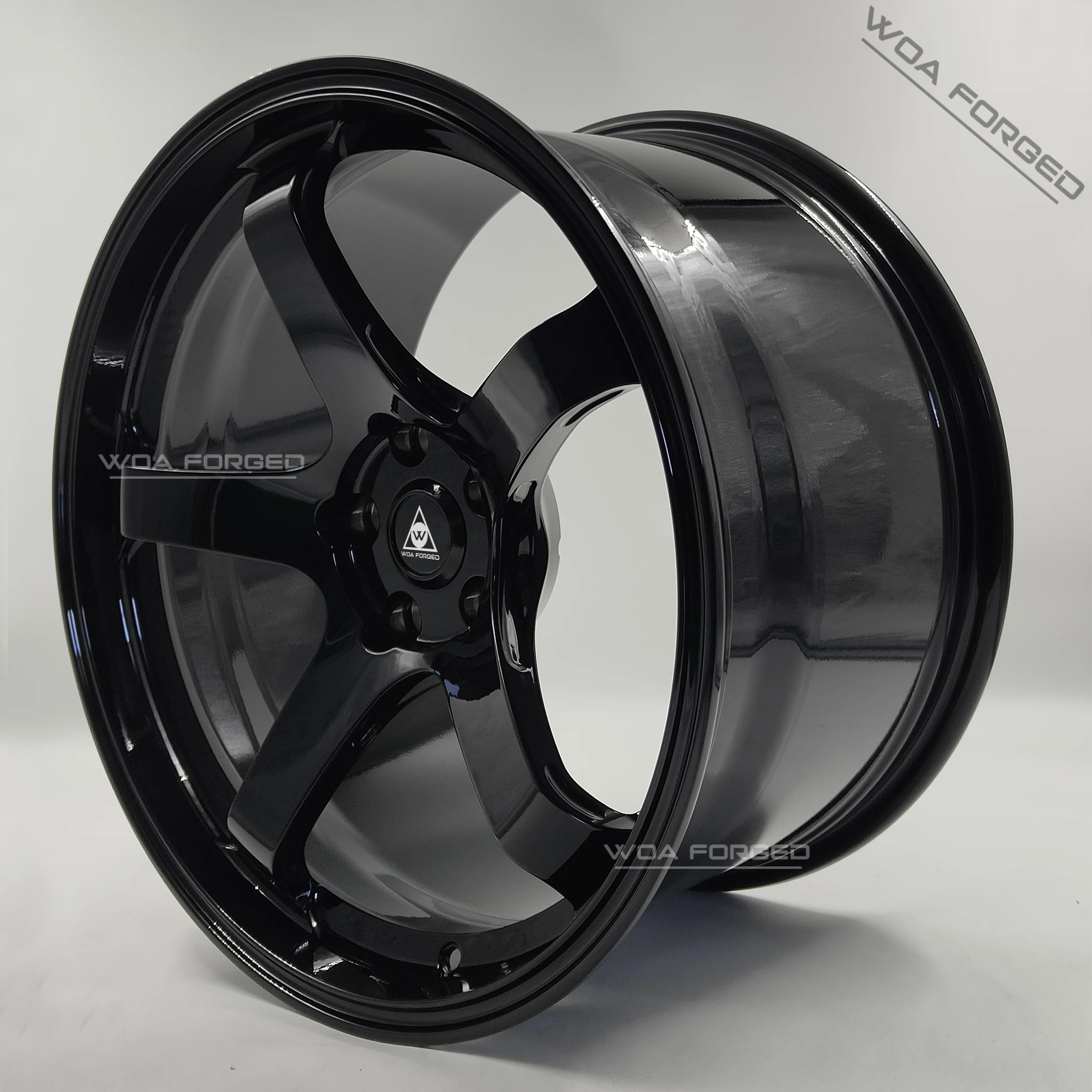 6061 T6 Aluminum Forged wheel Racing GT Car Wheels Single Five-spoke 5x120 5x114.3 5x100 Customized Color for GT Lightweight