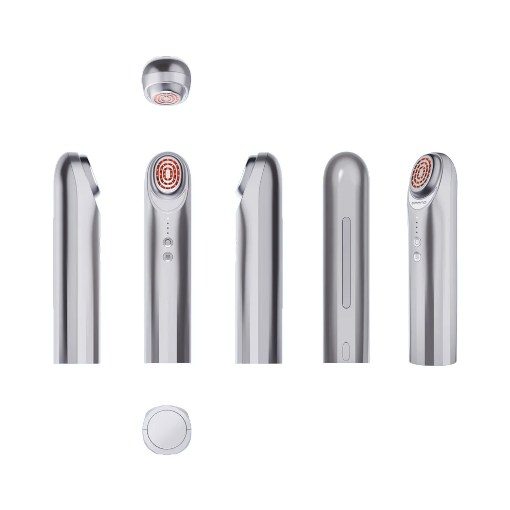 Nuovo massaggiatore facciale portatile di tendenza OEM ODM Dispositivo di bellezza personalizzabile EMS ION Terapia LED ad ultrasuoni Lifting del viso