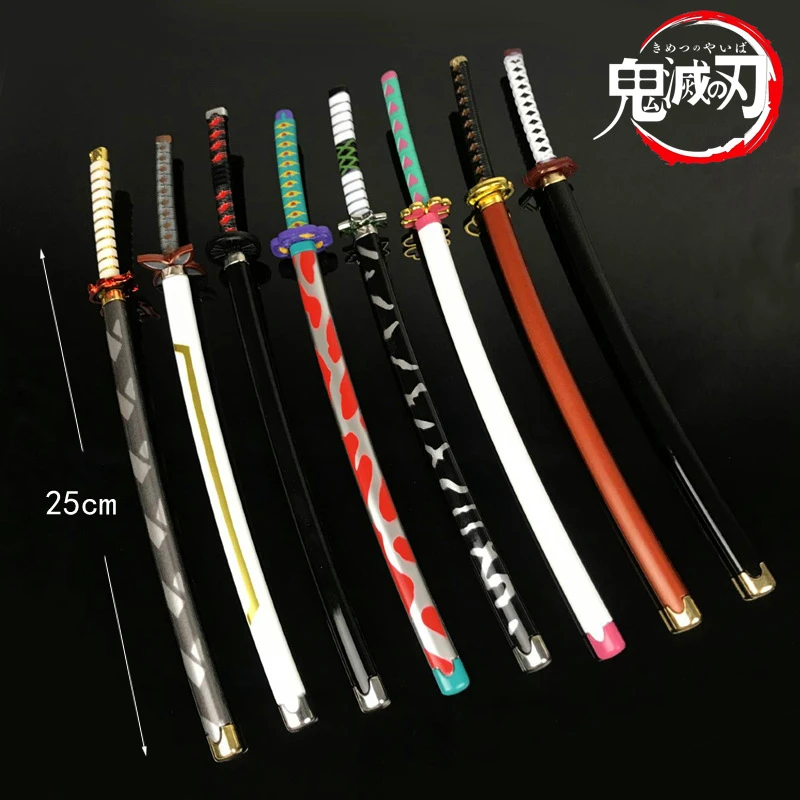 Deadpool Sword Weapon Demon Slayer Kimetsu No Yaiba Cosplay Armed Katana PU Ninja Knife Samurai Sword Prop Toys For Teens 25cm