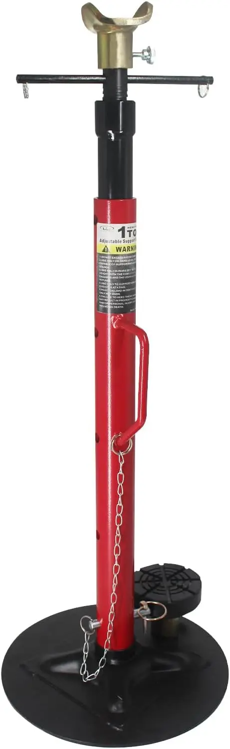 

1-Ton Underhoist Support Stand with Adjustable Height, Dual Tops & Handle for Vehicle Maintenance