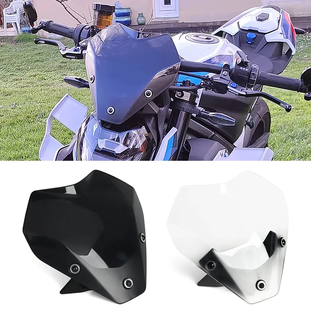 

NEW Motorcycle Spoiler Windscreen Windshield Wind Deflector Screen Shield Spoiler FOR BMW S1000R S 1000 R S 1000R 2021 2022 2023