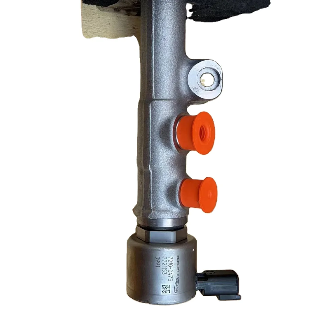 

Diesel Fuel Engine Fuel Rail With 7210-0473 Valve And 85PP51-03 Rail Sensor