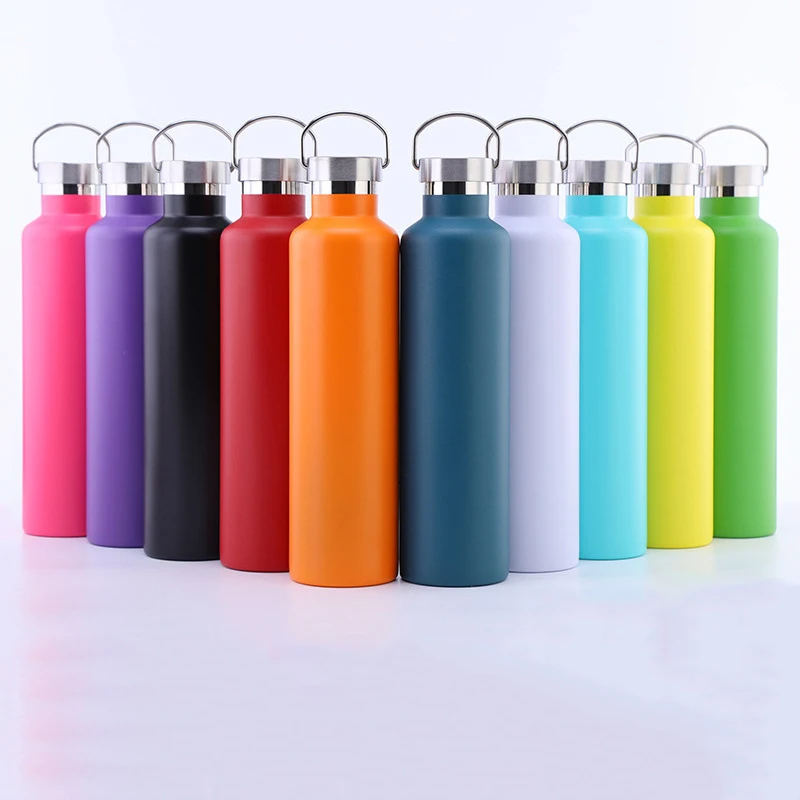 500/750/1000ml Large Thermos Bottle Double Layer Water Bottle Portable Design Stainless Steel Thermos Cup Vacuum Flasks