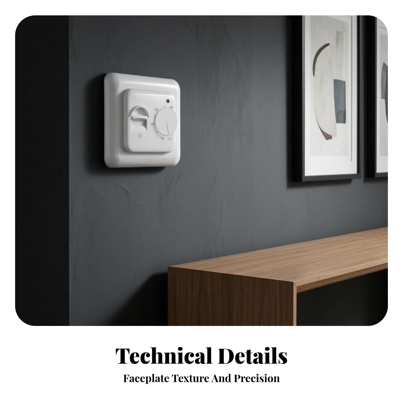 Manual Thermostat with Floor Sensor Electric Dial Thermostat with Sensor Temperature Controller Easy to Install DIY