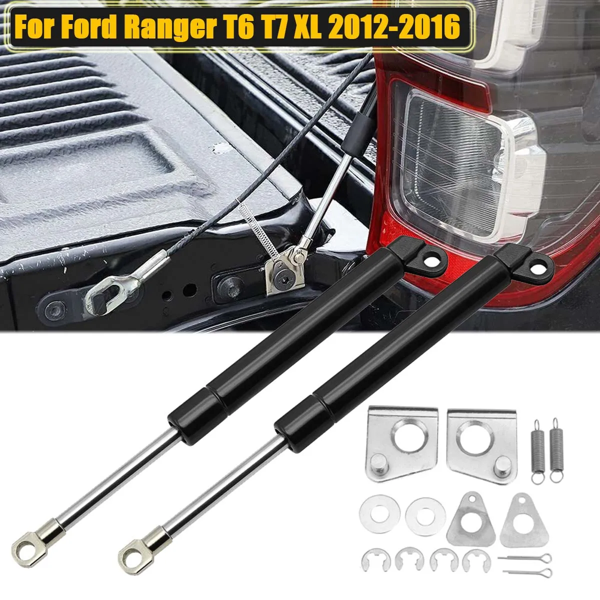 

Rear Tailgate Gas Assist Slow Down Damper Strut Lift Support For Ford Ranger T6 Xl Px Xlt 2011-2019 Mazada Bt50 PX Ranger 10-17