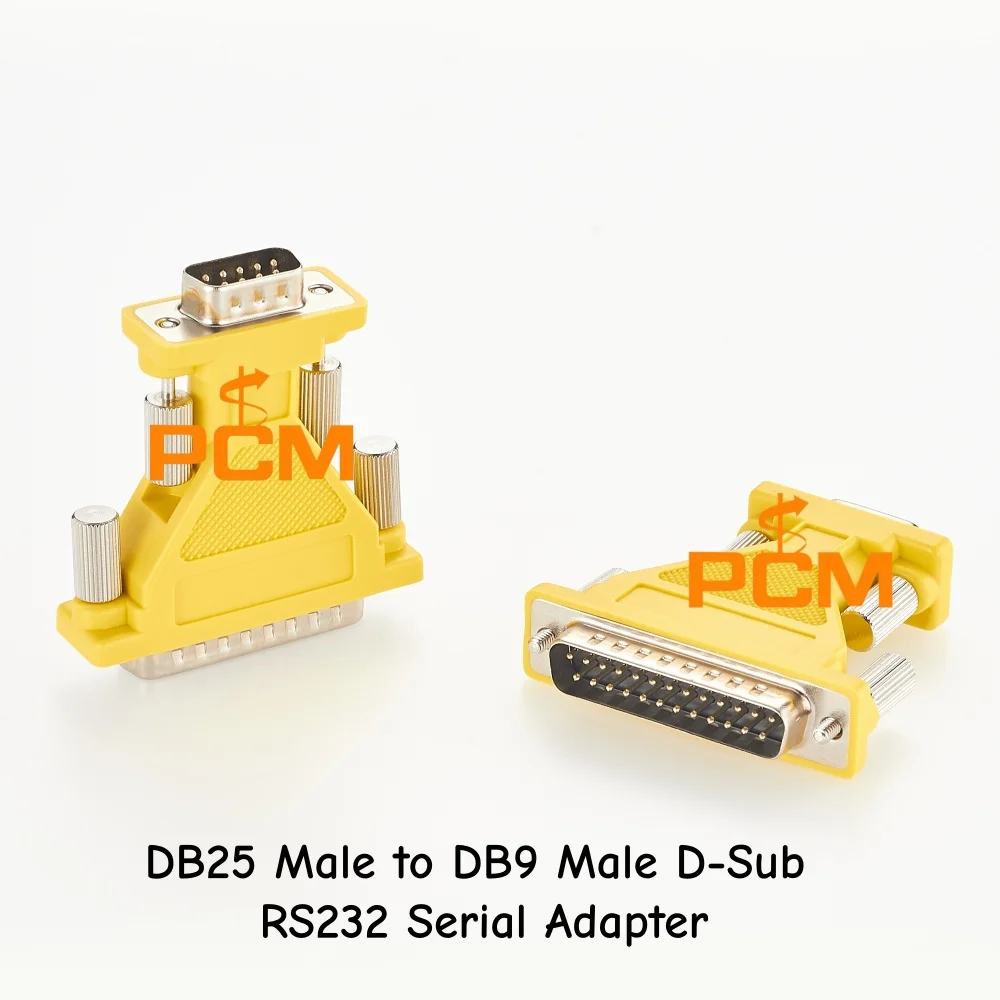 DB25 Stecker auf DB9 Stecker D-Sub RS232 Serieller Adapter Konverter Geschlechtsumwandler Steckverbinder für PLC PC Modem POS Industrieausrüstung – Detail 1