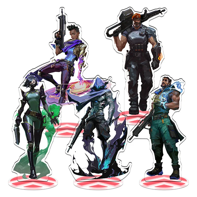 

Game Valorant Acrylic Stand figure Jett/Raze/Phoenix/Reyna/Yoru Stand Plate Cosplay Prop Decor Cartoons Gifts
