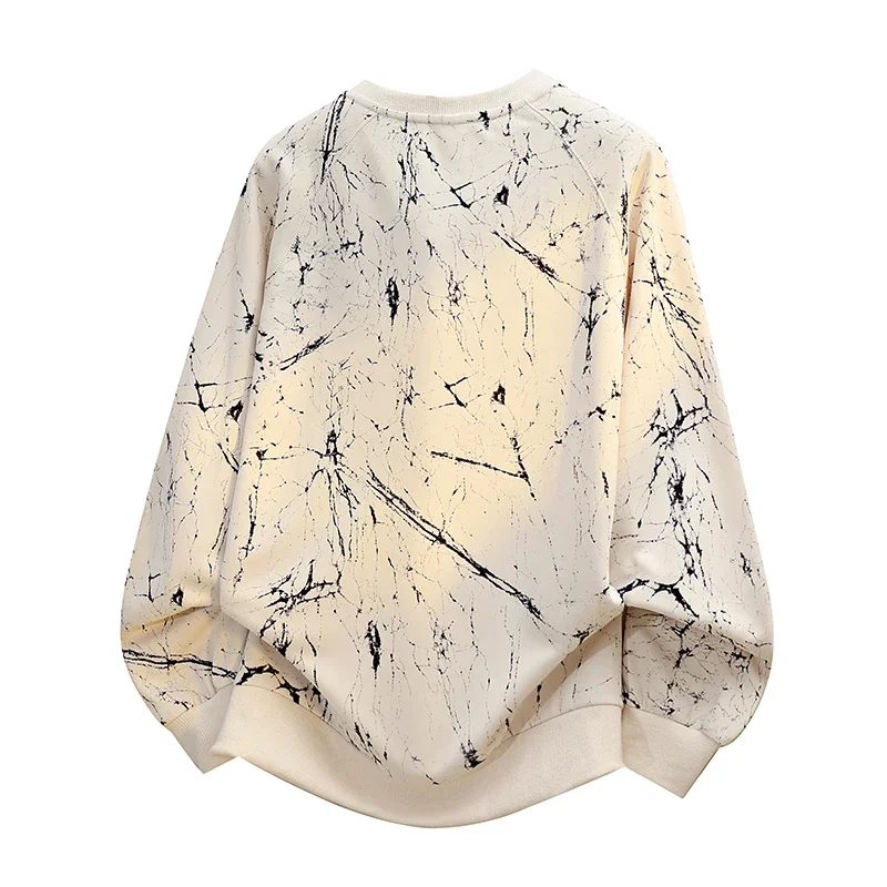 

Весенне-осенний модный мужской пуловер с длинными рукавами и принтом больших размеров с круглым вырезом, уличный походный топ для кемпинга, ношенный внутри и снаружи