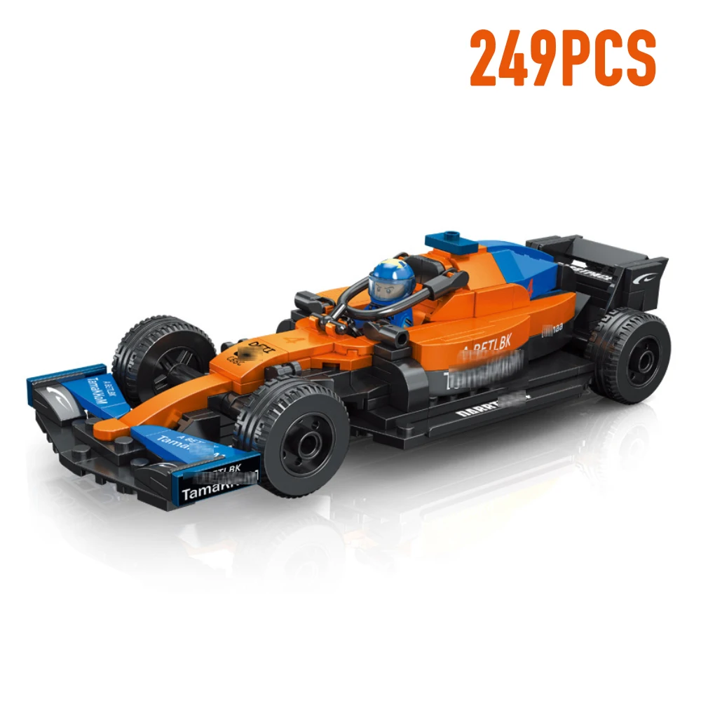 Speed Champions F1 Racing Car Model Building Blocks Formula 1 Supercar Speed Sports Vehicle Bricks Set KidsToys Birthday Gifts