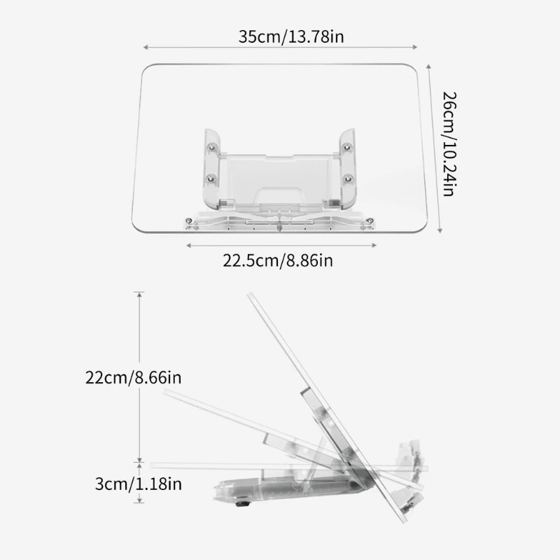 Support tablette à usages multiples, support tablette, support bureau en acrylique
