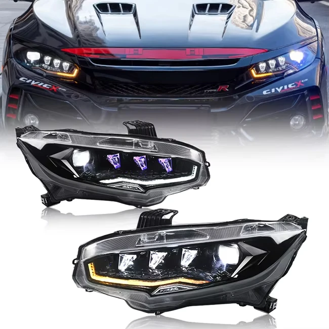 

TT-ABC US Stock Ready to Ship LED DRL Front Driving Light Headlights for Honda Civic 10th Gen 2016 - 2021