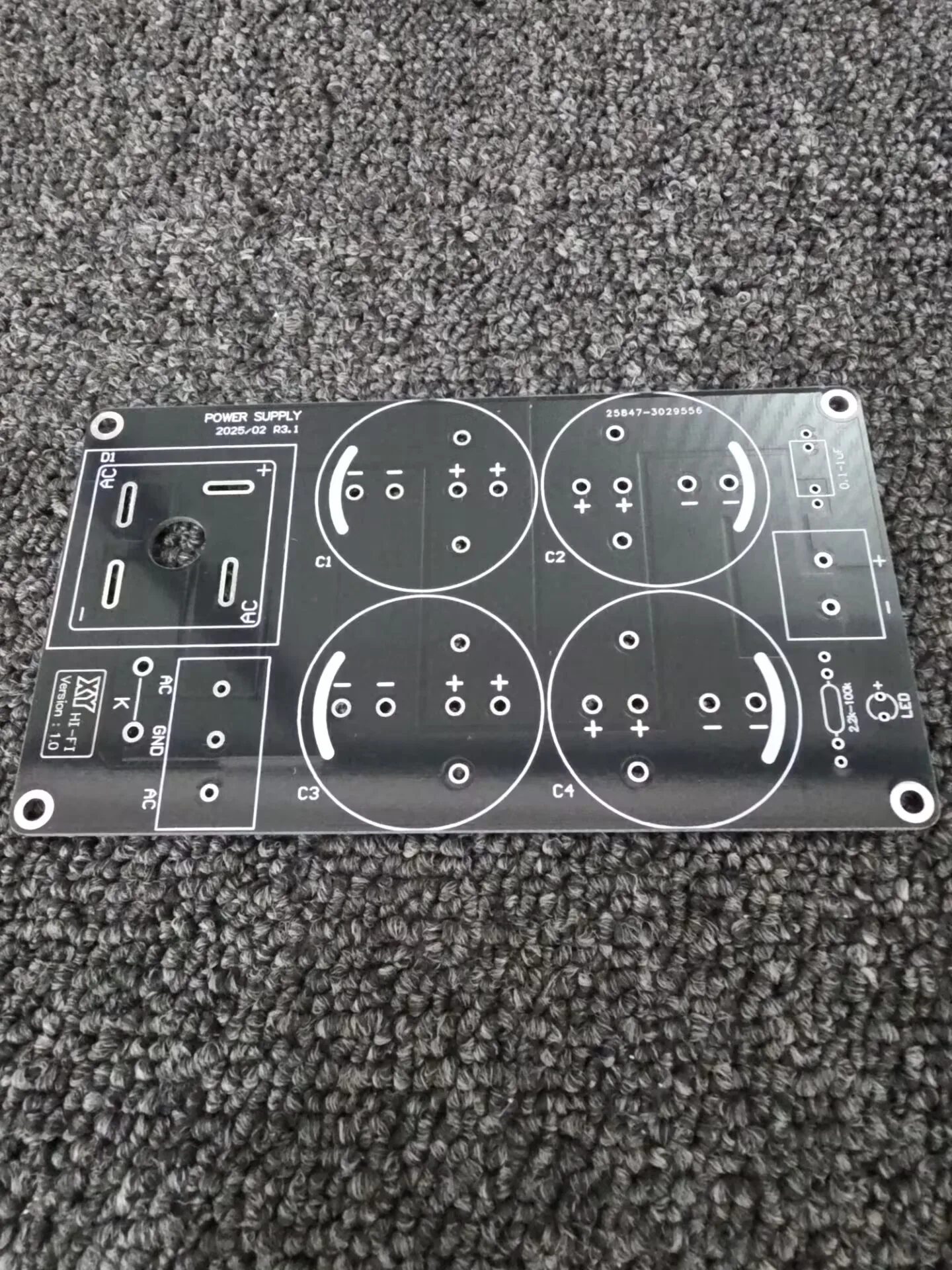 GHXAMP Single Power Rectifier Filter Board DIY Kits Fever Large Current For 1969 Amplifier 50A