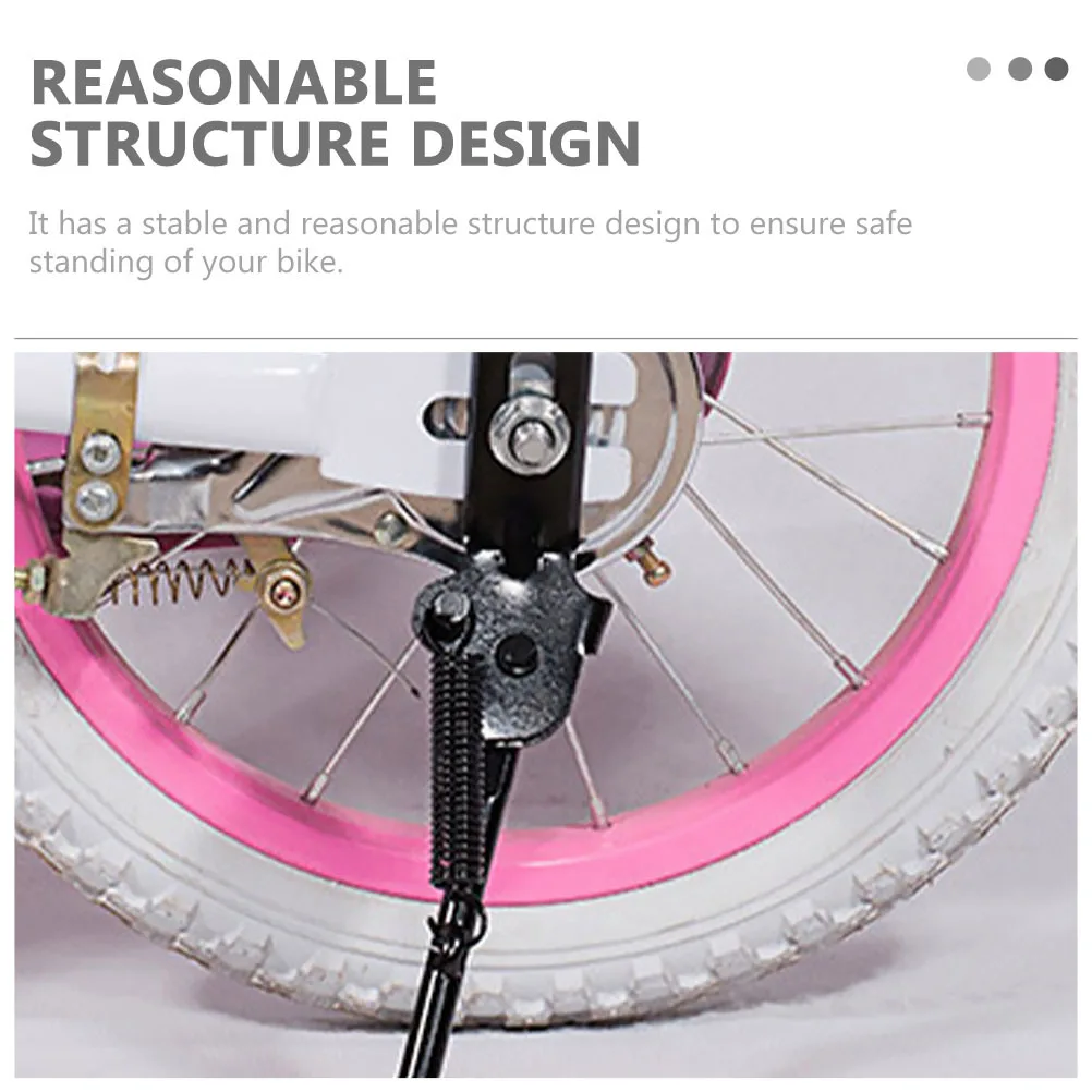 1Set Bike Kickstand Professional Adjustable Side Kickstand Durable Wear-Resistant Convenient Bike Accessory