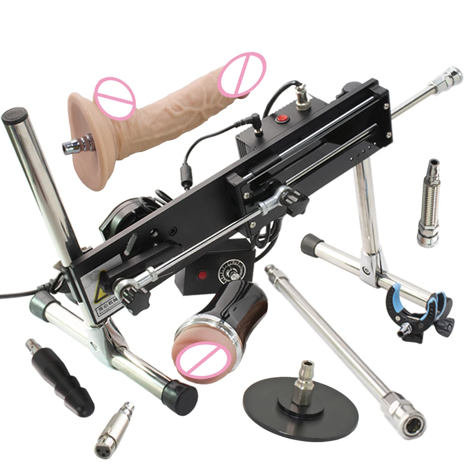 Fredorch Adult Sex Machine with Vac-U-Lock Dildo Sex Toys Female Male Masturbator Telescopic 120W Powerful Sex Machine