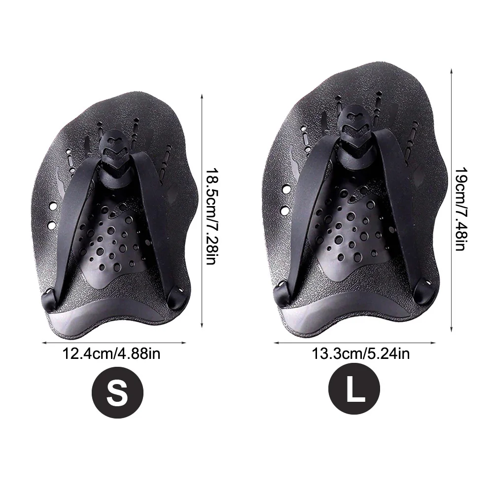زعانف أيدي للتدريب على السباحة، مجاذيف السباحة، مجاذيف الضفدع للسباحة مع أشرطة سيليكون قابلة للتعديل