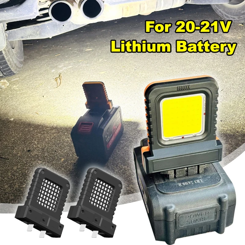 

20-21V Lithium Battery Case LED Work Lamp Power Tool Part Universal Floodlight for Outdoor Construction Long Term Use