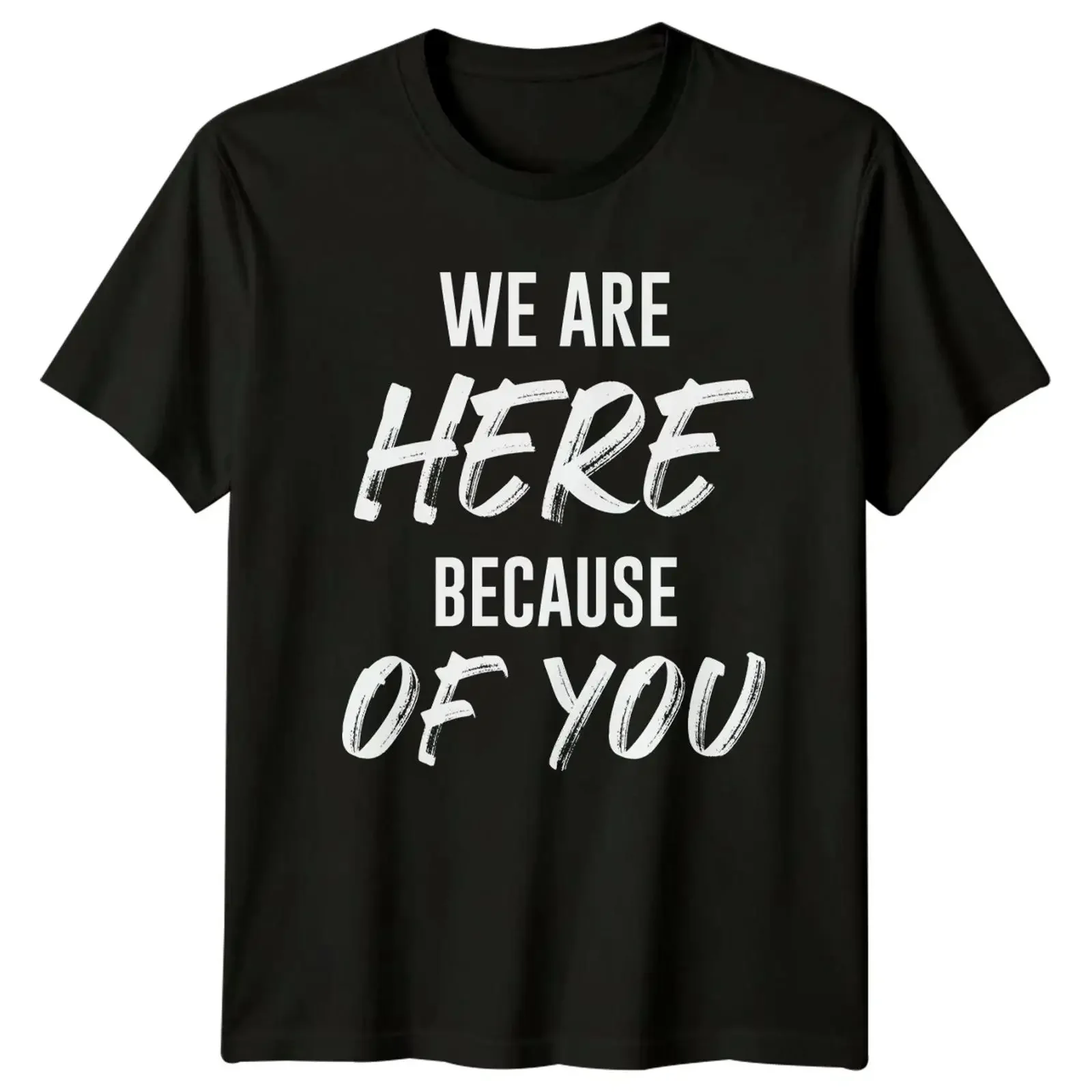 Wir sind hier wegen T Shirt Glaube Christentum Geschenk für Sie und Ihn vintage Washed Top For Everyday Wear Versatile
