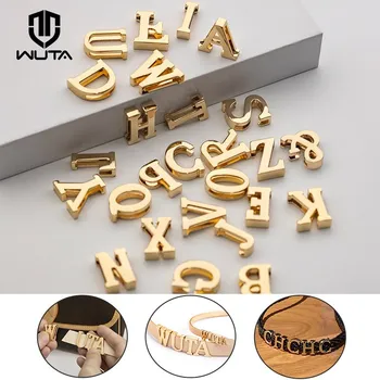 WUTA 1Pc Lettere Fibbie decorative Decorazione dell'alfabeto Hardware in lega di zinco per la modifica della cintura della tracolla della borsa Accessori per borse fai da te