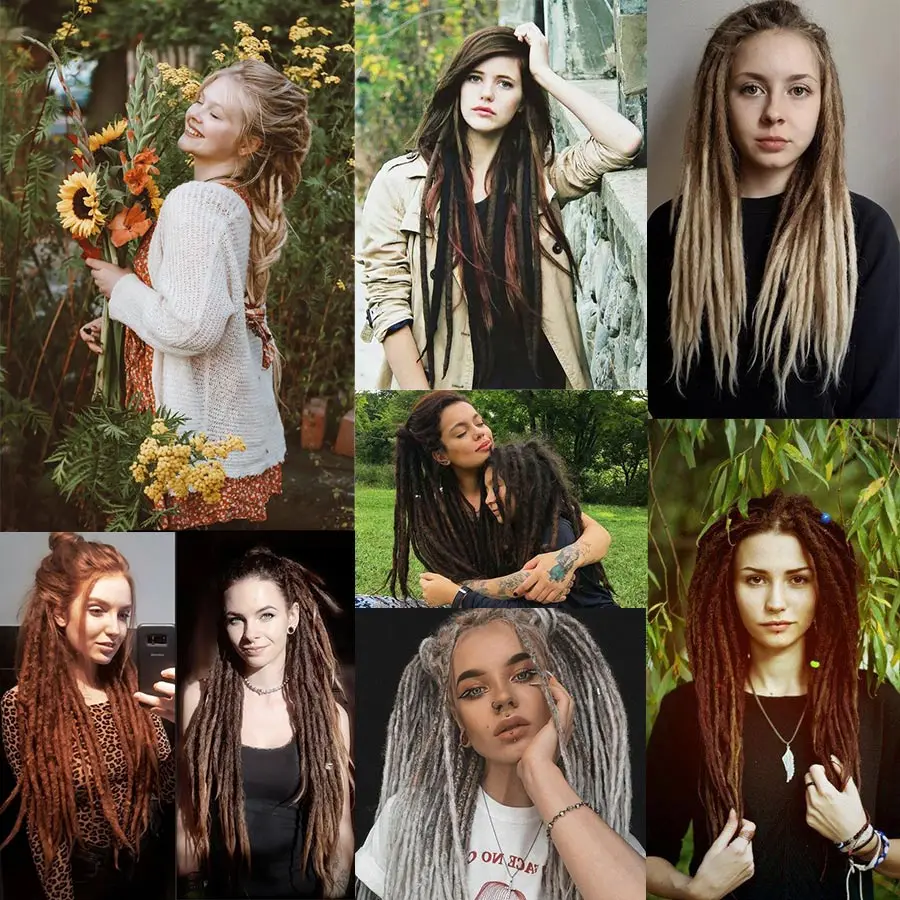 Reggae Dreadlocks Synthetisches Flechthaarteil Weiches, hautfreundliches Häkelhaar Knotenlose Flechthaarverlängerung Exotica Nu Locs – Detail 13