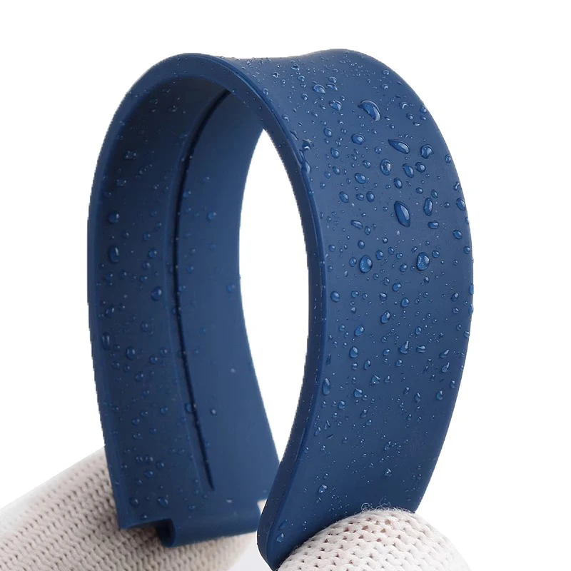 12mm pour LV Bracelet de montre en caoutchouc de Silicone Louis Vuitton tambour Q1121 Q114k série Bracelet de montre à bouche surélevée Bracelet à boucle magnétique