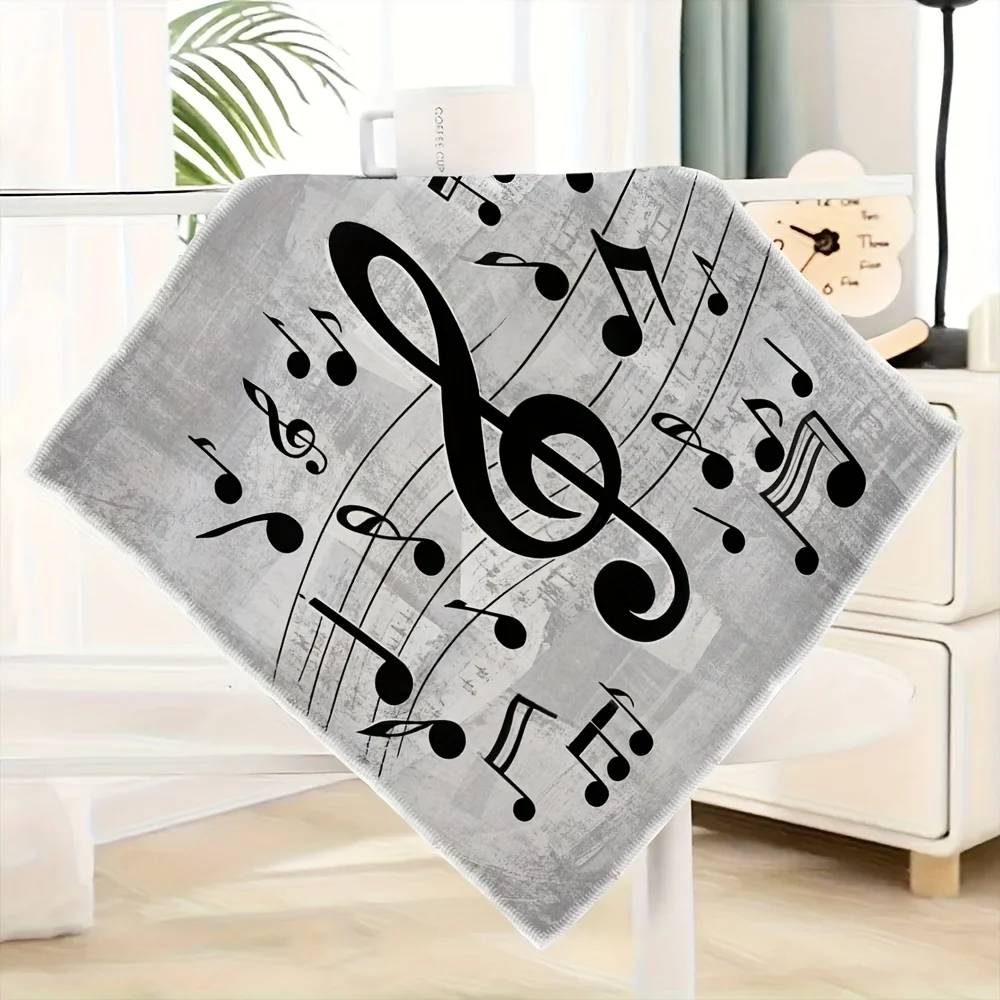 2/4/6Pcs, Kitchen Towels with Musical Symbols, 30Cm*30Cm Towel Set, Best Kitchen Towels, Fun Kitchen Towels, Super Absorbent Soft Cleaning Cloth, Cooking and Baking Tea Towels, Hand Towels, Cleaning Cloths, Dishcloths, Kitchen Decor, Living Room Decorations, Kitchen Essentials, Home Essentials